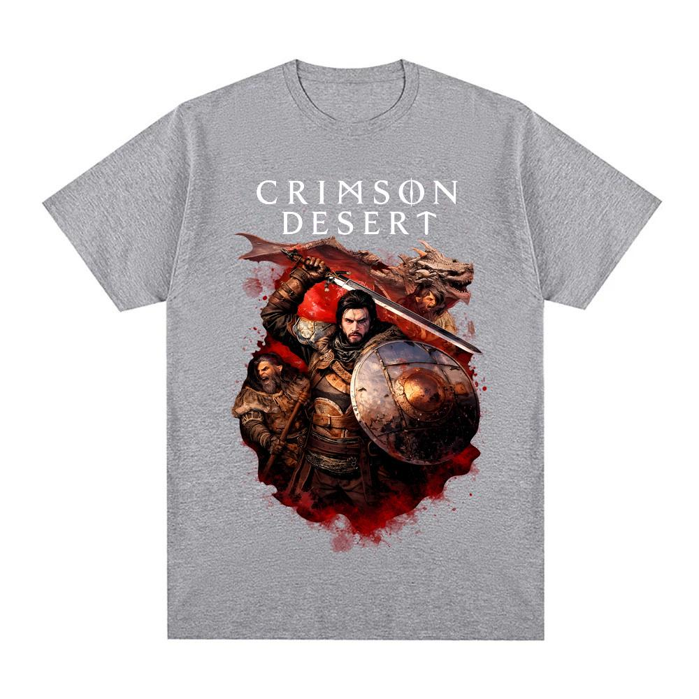 Crimson Desert 2026 Summer new style TShirt Comfortable High Quality Tees Actionadventure video games Printing Round Neck TEES