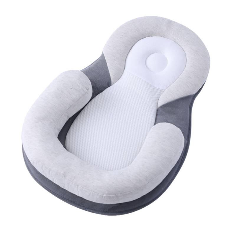 Подушка для формирования головы новорожденного с противопереворотной конструкцией для поддержки сна младенца