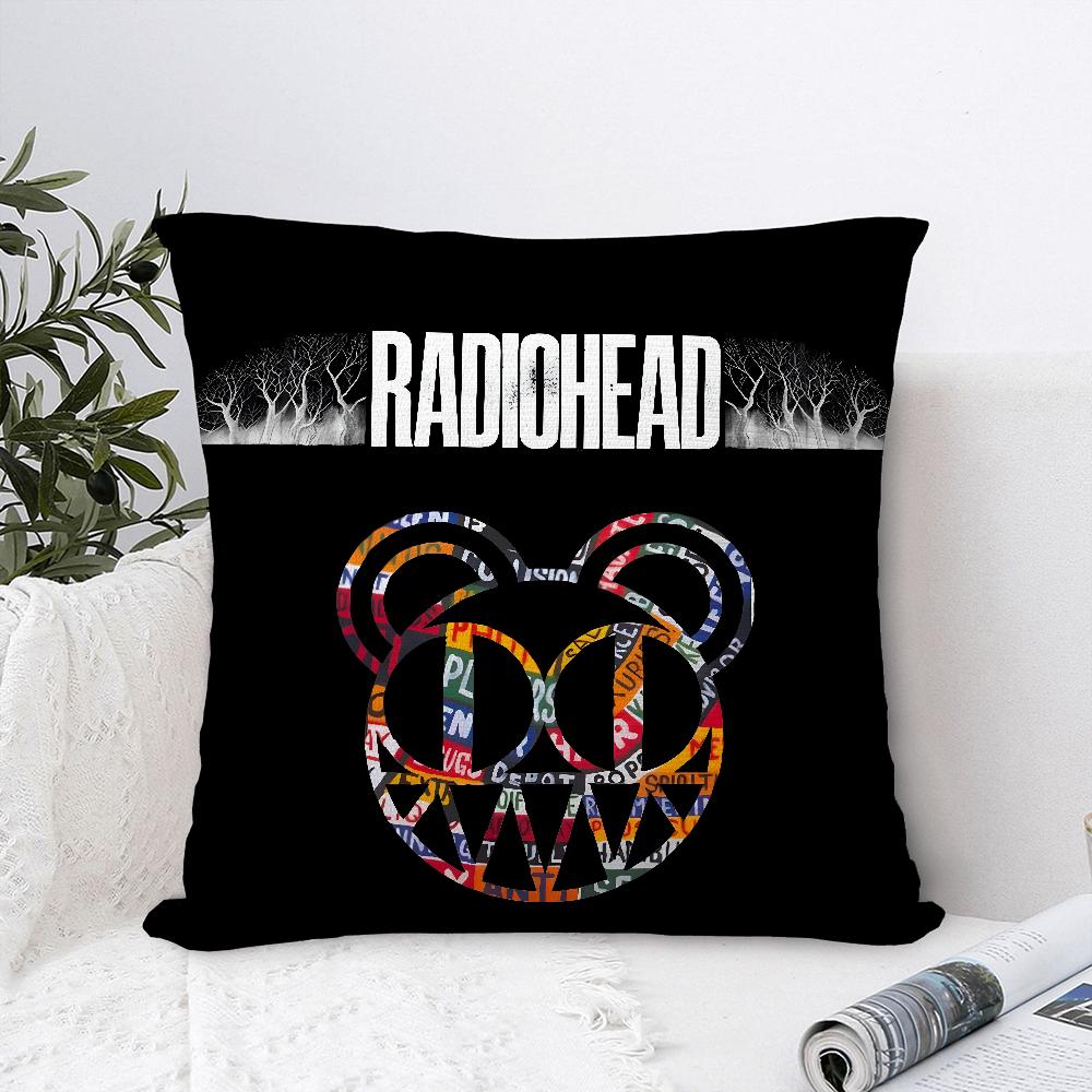 B-Британская группа RadioheadS Наволочка Плюшевая Ткань Мягкая Наволочка Двусторонняя Печать Чехол для Подушки Чехол для Декоративной Подушки