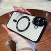 Роскошный магнитный прозрачный чехол для телефона iPhone 16 15 14 13 12 11 16 Pro Max Plus для чехла для беспроводной зарядки Magsafe