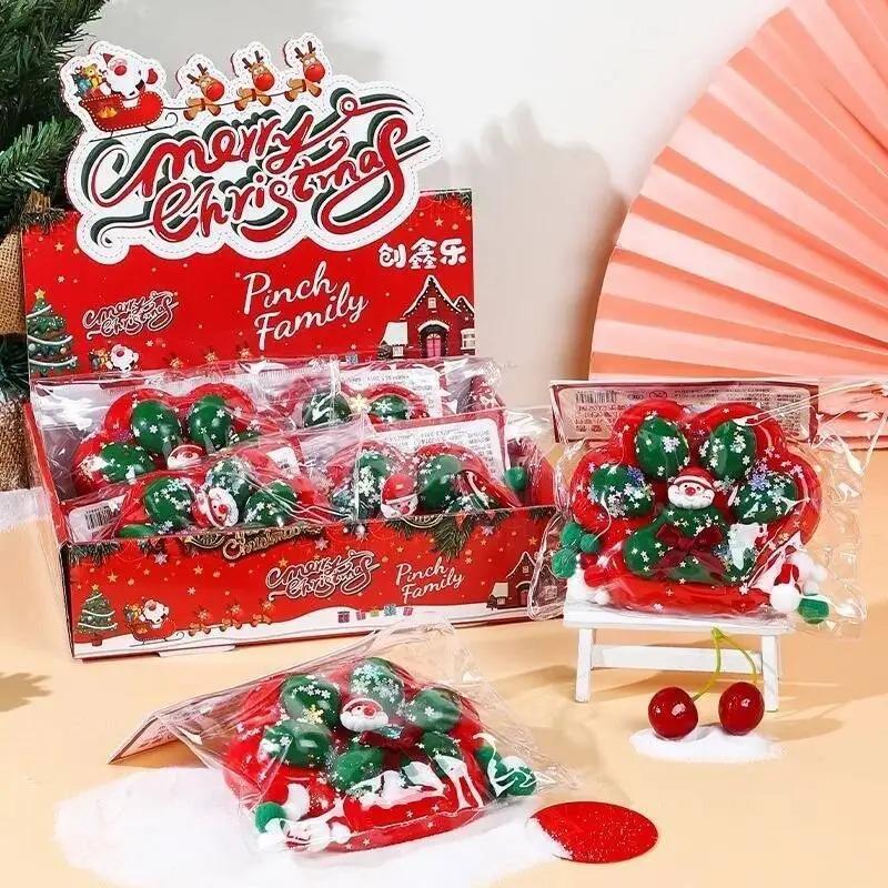 Christmas Cat Paw Squishy Fidget Toy Cute Slow Rebound Stress Relief Toy Pinch Decompression 2025 Xmas Gift Cat Claw Squeeze Toy