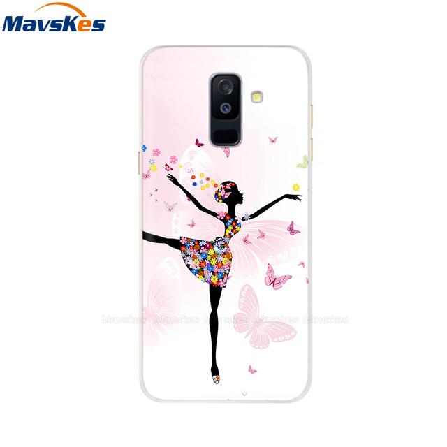 Силиконовый чехол для Samsung Galaxy A6, чехол для двух SIM-карт, Sm A600 A600f, чехол для Samsung A6 Plus A605 A605f, чехол