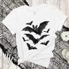 Bats T-Shirt for Men Vintage Cottagecore Gothic Tshirts Halloween Shirt Grunge Tee Short Sleeve Horror Shirt Short Sleeve Tops