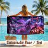Custom Text Beach Towel, Soft Absorbent Swimming Multi-use TowelLeague of Legends