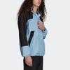 adidas Originals Trefoil Color-Block Свободная куртка с капюшоном Мужская верхняя одежда Небесно-голубой H09103