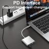 3 в 1 USB C HUB TYPE-C к адаптеру HDMI TYPE C Удлинительный кабель Конвертер USB 3.0 HDMI-совместимый адаптер для ПК, ноутбука Macbook