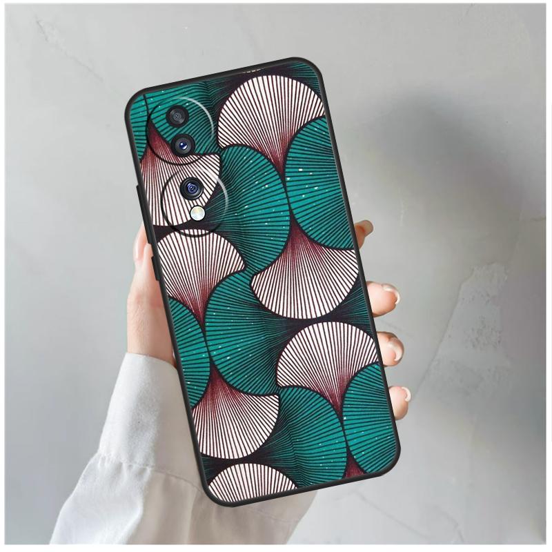 African Wax Fabric Case For Honor X9a X8a X6a X7a X6 X7 X8 X9 X9b X8b Honor 70 50 90 Lite Magic 5 6 Pro Cover