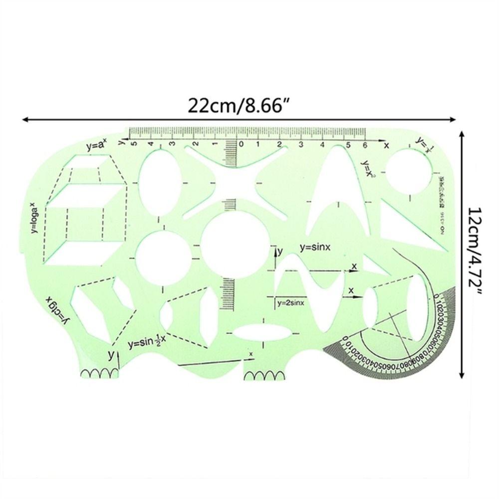 Measuring Tool Circles Oval Multi Shaped Template Ruler Curve Ruler Geometric Ruler Drawing Ruler