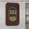 Acrylic Modern Door Plate Shop Sign Customize House Number For Home Office Flats Restaurant Hotel Cafe Bar Home Decor Plate