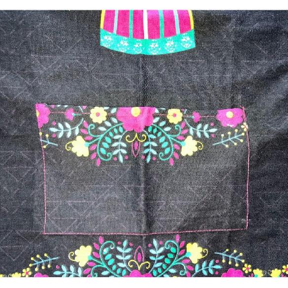 Mexican Themed Apron - 100% Cotton, Liquid Repellent, Durable, with Pocket - Ideal for Kitchen, Painting, Cleaning, Crafts