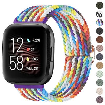 Плетеный нейлоновый ремешок для часов Fitbit Versa 3/Versa 4 Браслет Регулируемый браслет для часов Fitbit Sense/Sense 2
