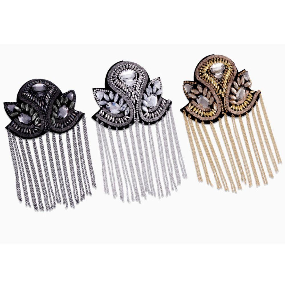 Rhinestone Fringe Shoulder Mark Brooch Shoulder Flash Jewelry Theatre Armband  Party