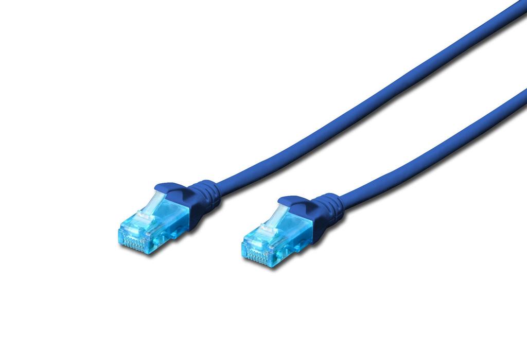 Patchcord DIGITUS UTP cat. 5e 1m PVC blue