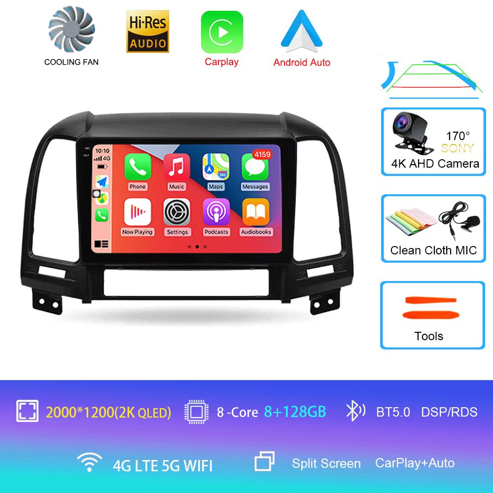 Android 14 Car radio For Hyundai Santa Fe 2 2006 - 2012 player Multimedia navigation stereo GPS No 2din 2 din dvd
