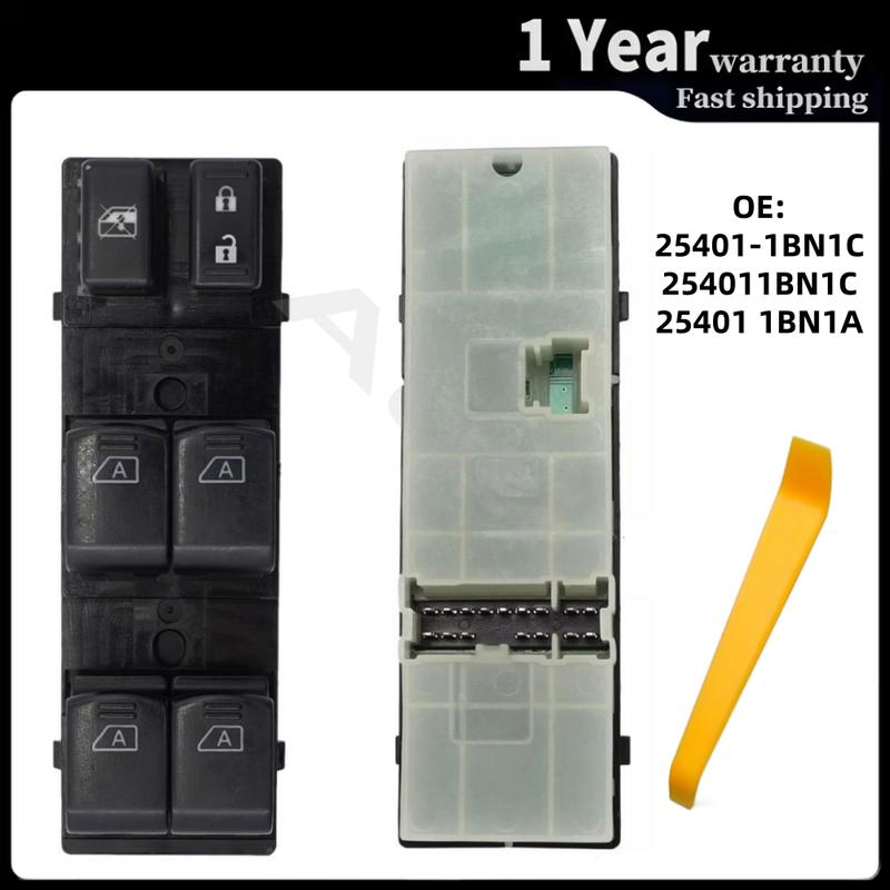 254011BN1C Front Left Master Power Window Switch for Nissan Infiniti EX25 EX35 EX37 FX35 Q40 Glass Lifter Button Car Accessories
