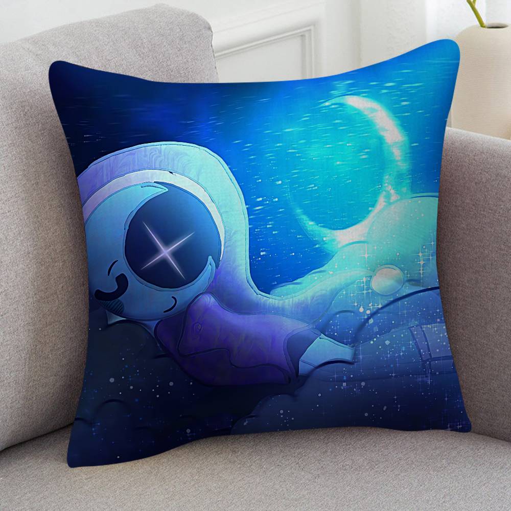 GAME Dandys World Cartoon Series Square Pillowcase Soft Waist Sofa Cushion Cover Bedroom Room Pillowcase