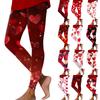 Женские модные повседневные брюки для занятий йогой с принтом ко Дню святого Валентина