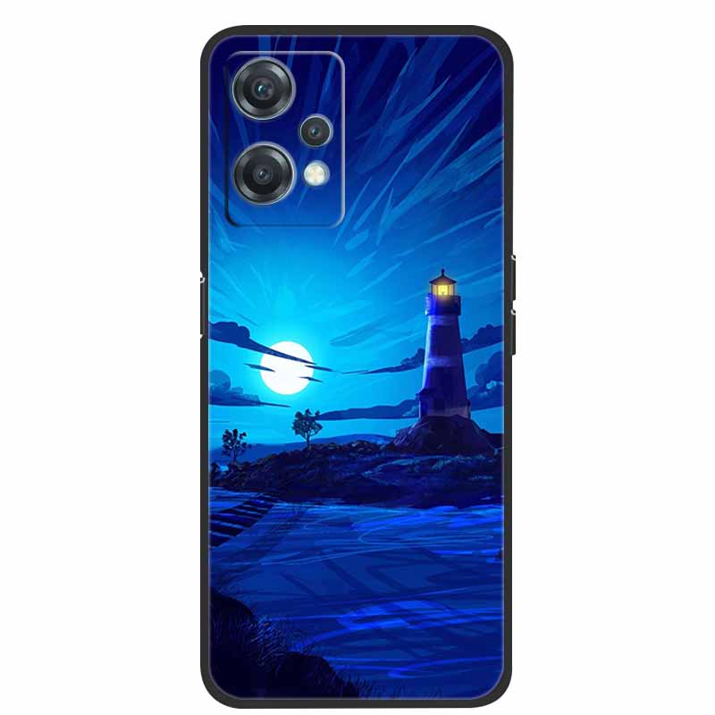 Для OnePlus Nord CE 2 Lite 5G Чехлы Черный Силикон Роскошный Бампер ТПУ Чехол Обложка Capa Для OnePlus Nord CE 2 5G Ударопрочные Чехлы
