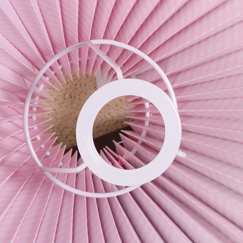 1Pc Ceiling Decor Fabric Pleated Lampshade Modern Washable Table Lamp Cover Diy Retro Chandelier Cloth Cover Living Dining Room