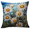 New Vintage Floral Pillowcase Creative Colored Glass Printed Home Sofa Car Cushion Pillowcase