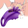New Vibrator Rotation Tongue Licking Vibrating Penis Ring G-spot Massager for Vagina Clitoris Stimulate for Couples Sex Toys