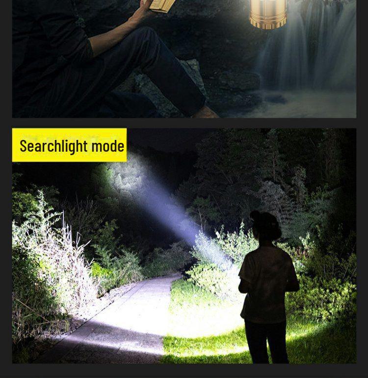 5800T Солнечный светодиодный фонарь-лошадка: Уличный портативный кемпинговый фонарь с многофункциональными возможностями