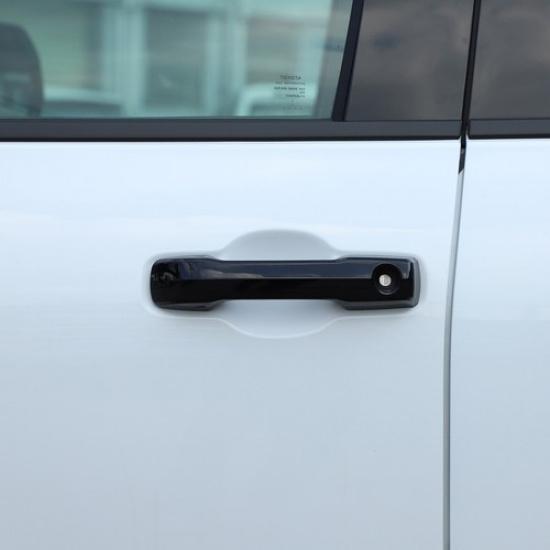Glossy Black Exterior Side Door Handle Cover Trim Fit For Toyota Tundra -24