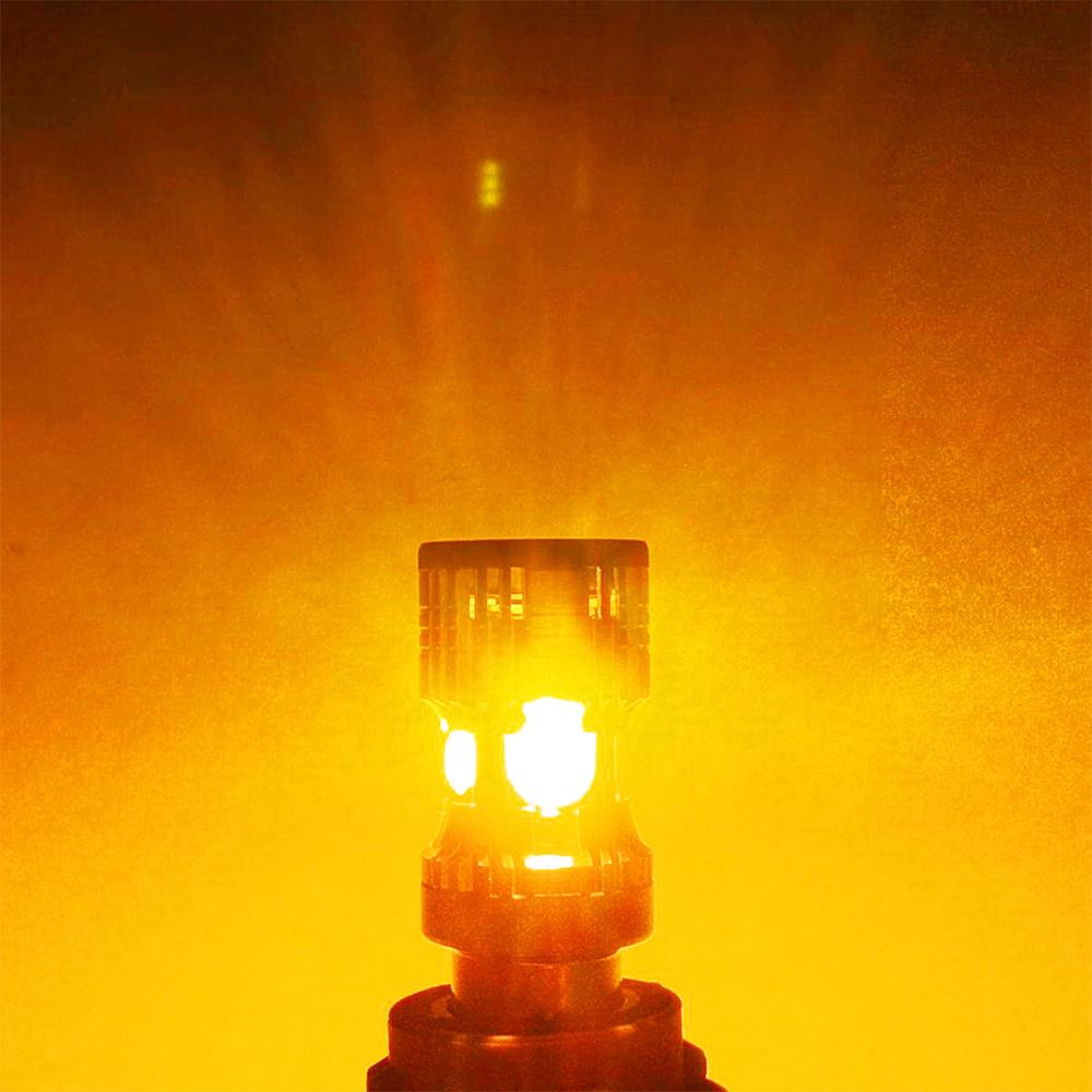 AUXITO 2Pcs BAU15S PY21W LED Canbus Error Free S25 1156 BA15S P21W LED Amber Indicator Bulb No Hyperflash Car Turn Signal Light