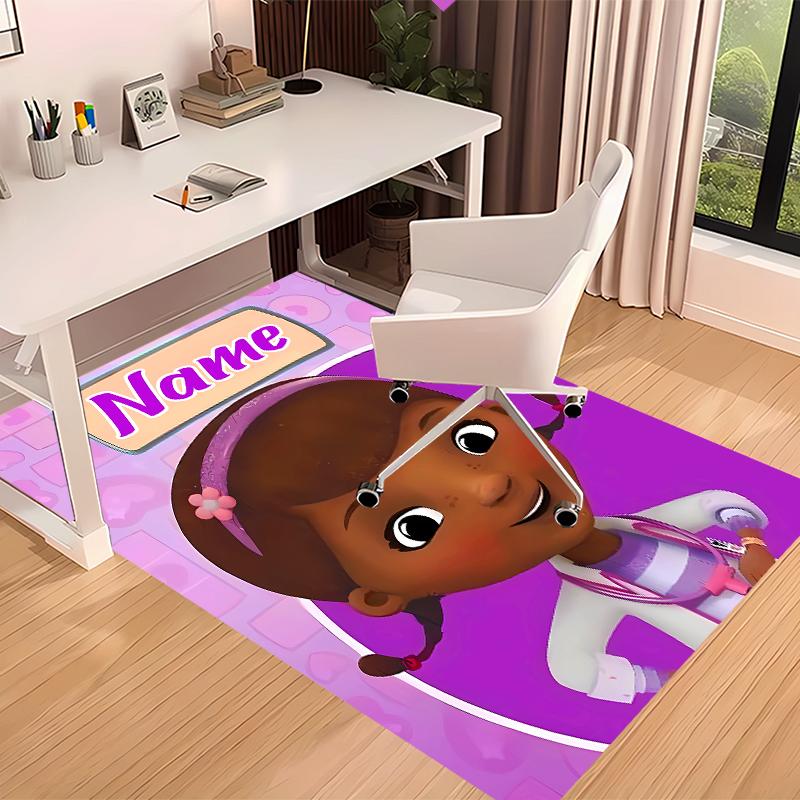 Custom personalization Doc McStuffins Print Area Rug - Soft, Washable Non-Slip Indoor Mat,Living Room,Home&Office Decorative Rug