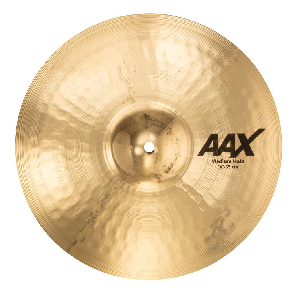 SABIAN AAX MEDIUM HATS High Hat Top Medium Weight Brilliant Finish 14" AAX-14THH-B