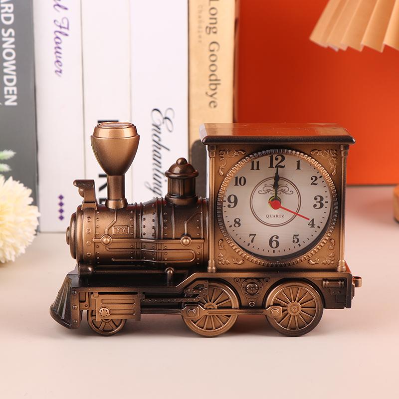 Креативный Локомотив Поезд Будильник Античный Двигатель Дизайн Стол Декор Украшения