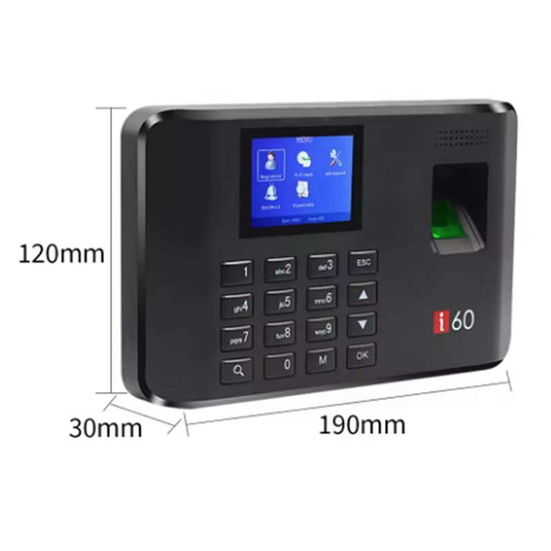 B68A Biometric Fingerprint Time Clock USB Attendance Machine For Employees Exit Data Recorder (US) In Electrical Inspection