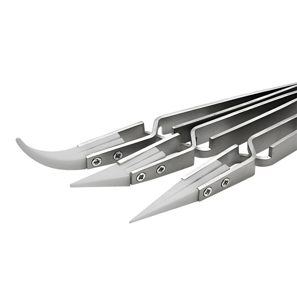 1 шт. обратный керамический пинцет, кислотостойкий изоляционный пинцет, новый электронный пинцет для пайки