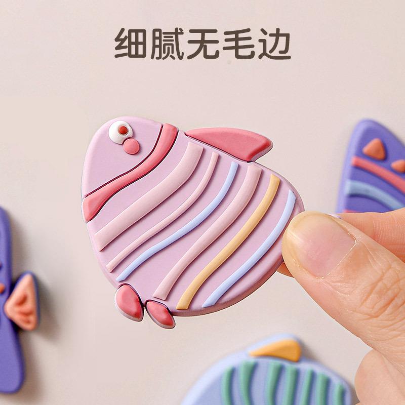 4 шт. Смоляной Животный Магнит на Холодильник Магнит на Холодильник Рыба 3D Мультяшная Наклейка Игрушка для Детей DIY Доска для Записей Офисный Гаджет