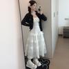Skirt Spring Summer Autumn New High Waist A Word Ballet Temperament Fluffy Dress
