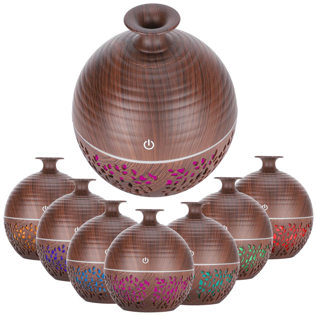 Hollow Out Air Humidifier Desktop LED Aroma Diffuser USB Mist Maker Essential Oil Diffuser