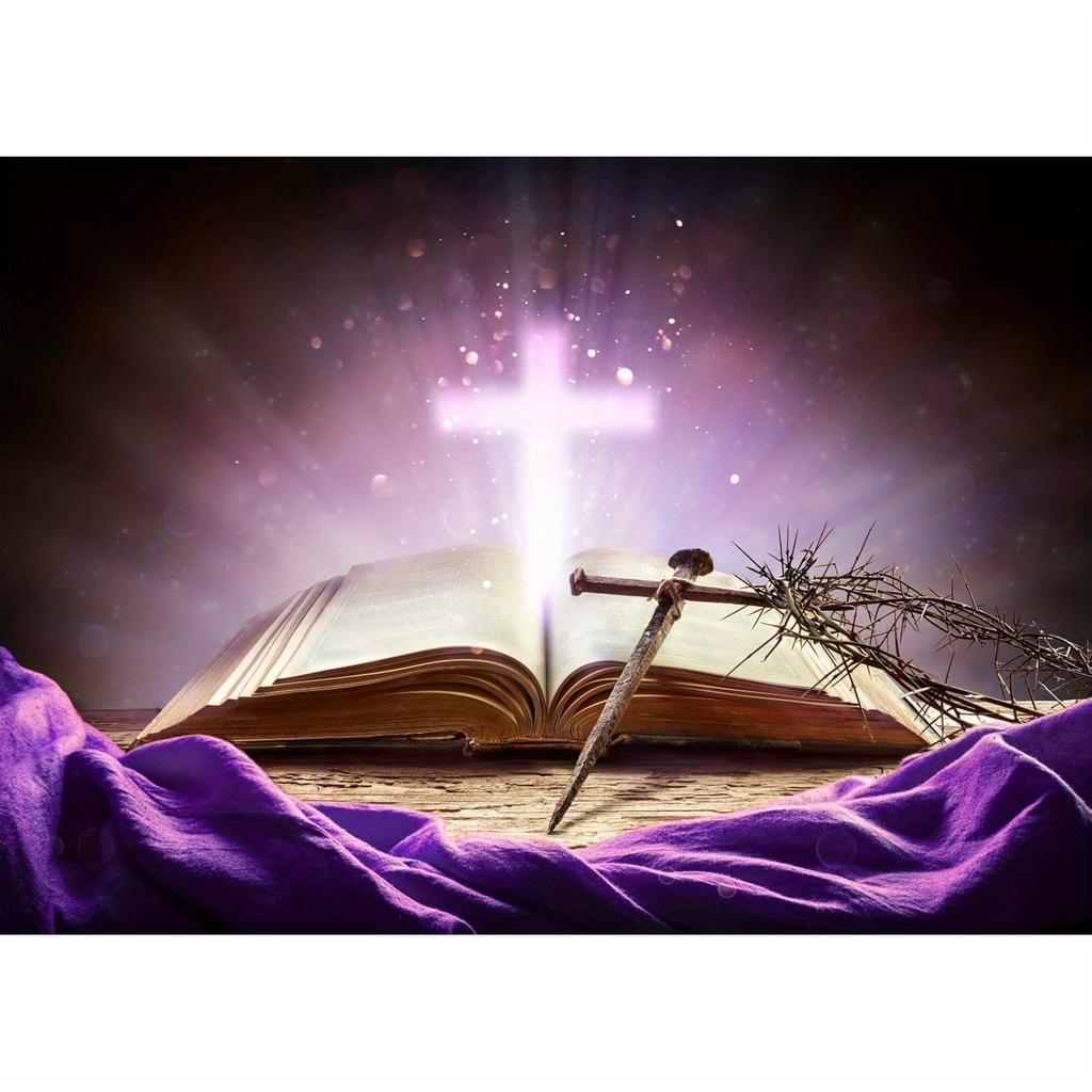 Divine Radiance Bible Scripture Book Wall Tapestry Wall Hanging Decor Boho Home Decoration For Bedroom Living Room