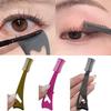 Delicate Finish 3-In-1 Eyelash Brush Long Wear Eye Makeup Stencil  Upper Lower Eye Lash
