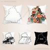 Punjab Map Pillow Case Plush Pillow Cases Home Decoration Pillow Cover for Sofa Bed Chair Living Room
