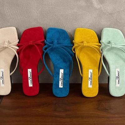 Летние сандалии на плоской подошве, модные женские пляжные сандалии для улицы, нескользящие, универсальные женские шлепанцы, шлепанцы женские