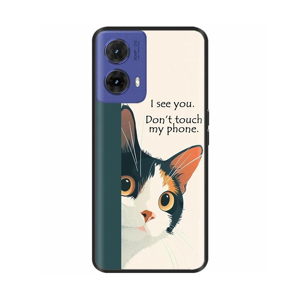 Чехол для Motorola Moto G85 Бабочка Мягкий Матовый Силиконовый Задняя Крышка Для Moto G85 5G Чехлы MOTOG85 G 85 5G Funda Полный Чехол для Телефона