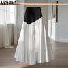 VONDA Женские элегантные свободные плиссированные юбки с эластичной талией