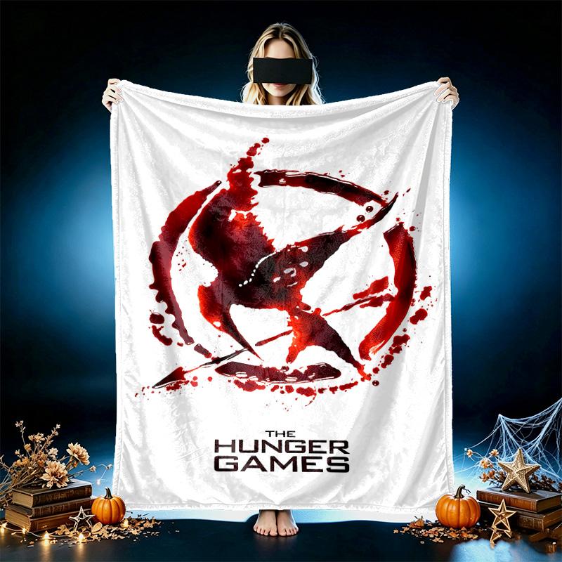 1pc Mockingjay HUNGER GAMES Blanket, Cozy Valentine's Day Blanket, Multi-functional Nap Blanket Available Throughout the Four Seasons