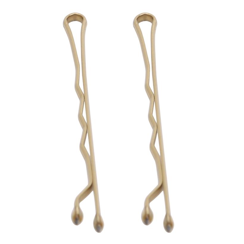 Аксессуары Минималистичные женские заколки из металла, 100 шт./компл., зажимы для девочек, волнистые невидимые заколки для волос