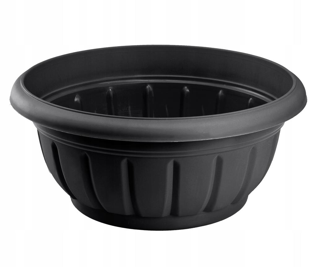 KADAX misa cmentarna Donica Plastikowa Na Kwiaty 38 cm Antracyt