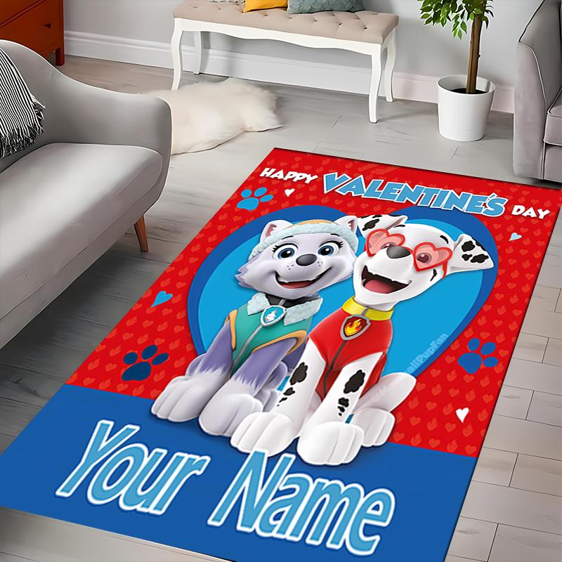 Custom personalization Paw Patrol Area Rug - Perfect For Kitchen, Bathroom,Laundry Room Decor Large Size Available,Gift All Seasons