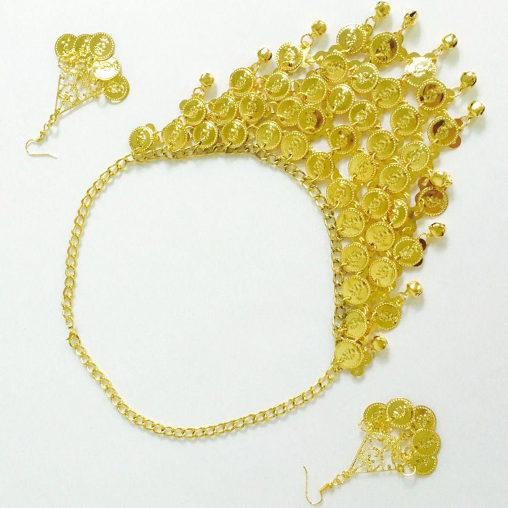 Винтажное ожерелье Индийские серьги Костюмные аксессуары Аксессуары для волос Женщины