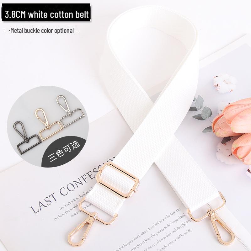 Женская сумка через плечо из хлопка со сменным ремнем, однотонная и регулируемая.