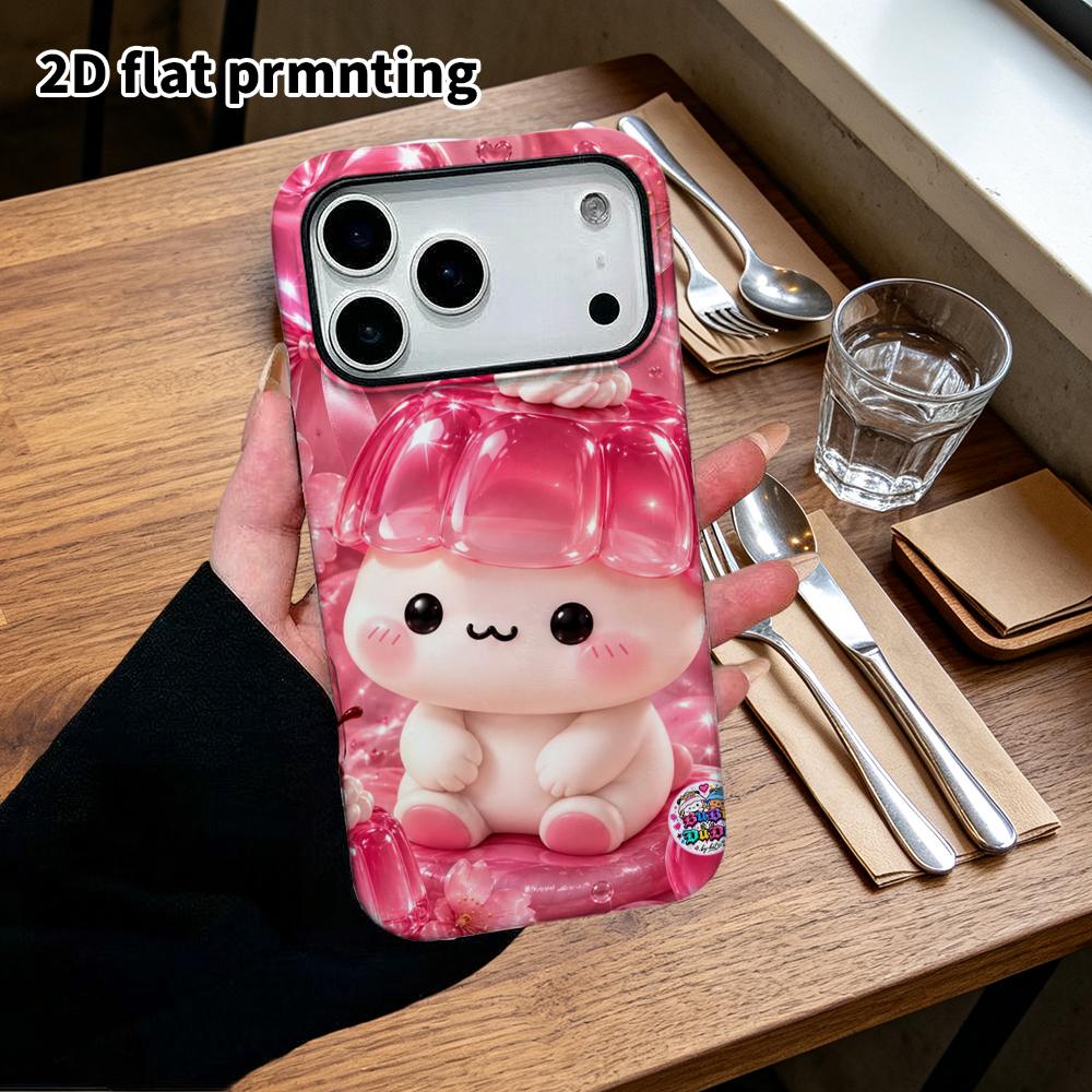 Phone case: 2D flat Samsung Galaxy A34 A35 M05 M06 S20 S22 S21 FE Plus 5G protective case, pink jelly, perfect Christmas and Halloween holiday gift