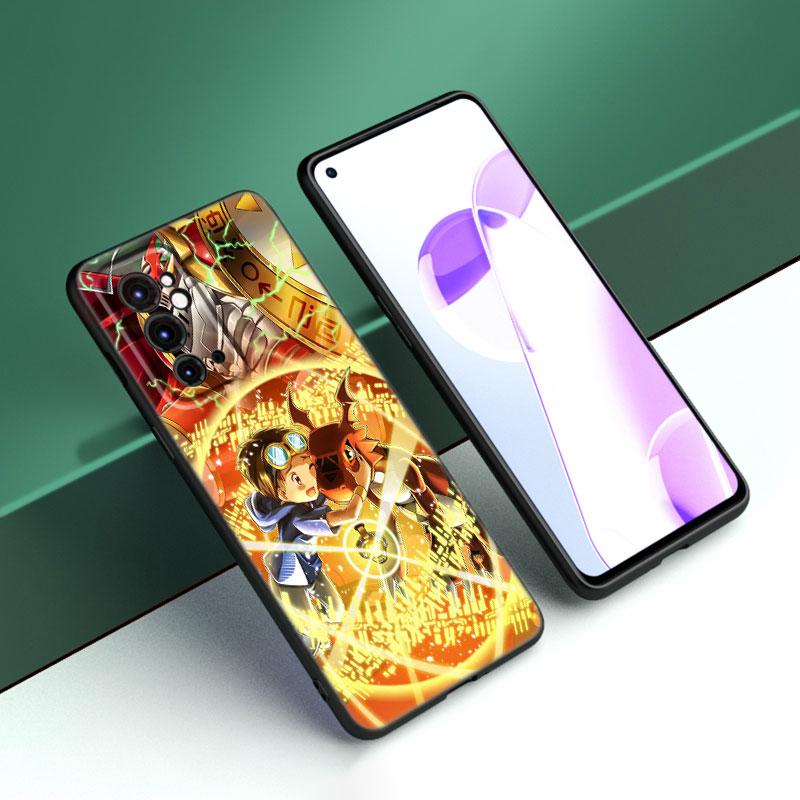 Цифровой монстр Digimon черный силиконовый чехол для телефона OnePlus 9 10 11 12 ACE 2V Pro 9RT 10T 10R Nord CE 2 3 Lite N10 N20 N30 5G